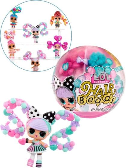 LOL Surprise Hair Beads Tots dukke med overraskelser og perler