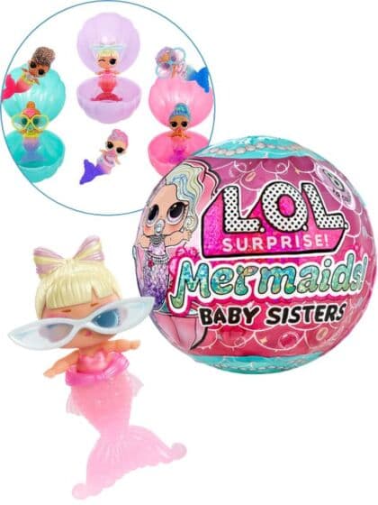 LOL Surprise Mermaids! Baby Sisters dukke med overraskelser