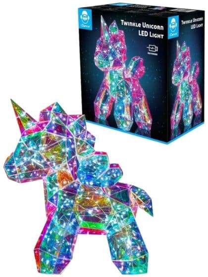 Twinkle Unicorn LED-lys – Magisk krystallenhjørning for barnerommet