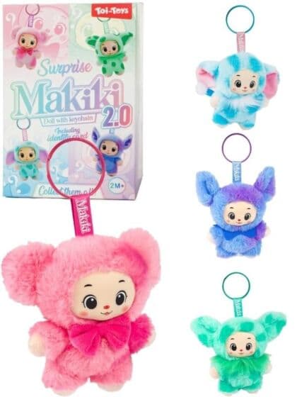 Makiki 2.0 nøkkelring – myk samlefigur 15 cm