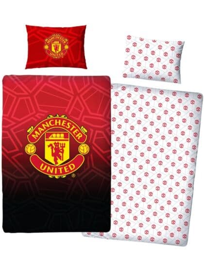 Manchester United sengesett i bomull - 140x200 cm