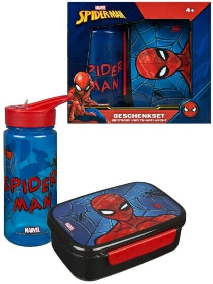Marvel Spider-Man matboks og drikkeflaske