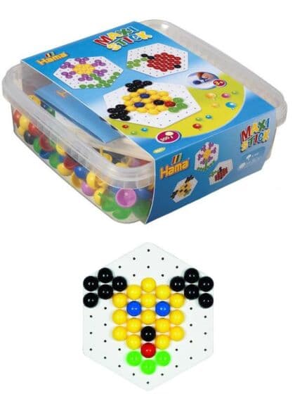 Hama Maxi Stick hund - perleboks med stiftperler og perlebrett - 300 stiftperler