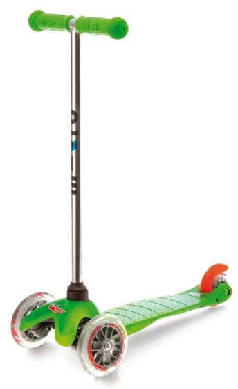 Micro Mini sparkesykkel for barn 2-5 år - tre hjul - grønn