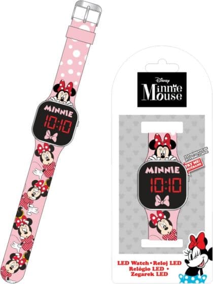 Disney Minnie Mus digital LED klokke - armbåndsur