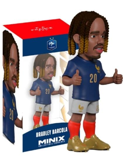 Minix Fotball Samlefigur Bradley Barcola Frankrike - 12 cm