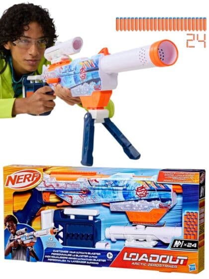 NERF Loadout Arctic Zerostriker Blaster - 24 piler
