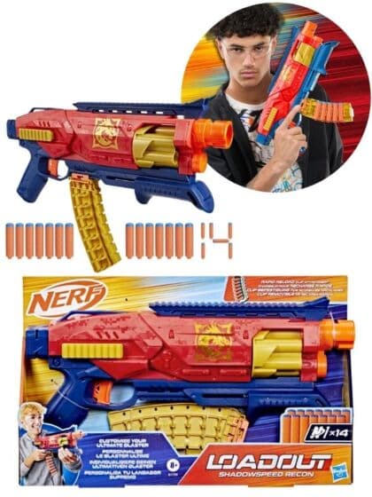 Nerf Loadout Shadowspeed Recon Blaster med 14 N1-dartpiler