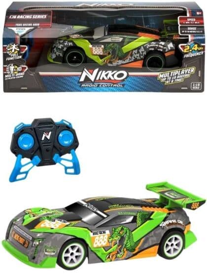 Nikko radiostyrt bil Racing Series 1:16 - grønn/oransje