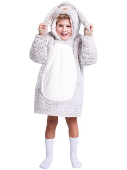 Noxxiez Oversized hoodie til barn 3-6 år - kanin