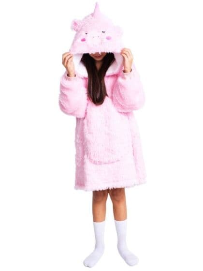 Noxxiez Oversized hoodie til barn opptil 160 cm - 7-14 år - enhjørning