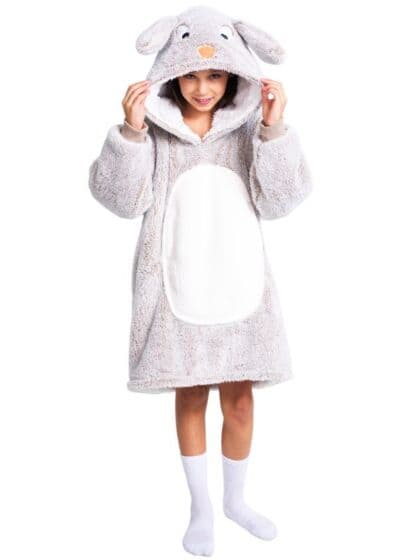 Noxxiez Oversized hoodie til barn opptil 160 cm - 7-14 år - kanin