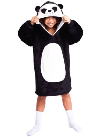 Noxxiez Oversized hoodie til barn opptil 160 cm - 7-14 år - panda