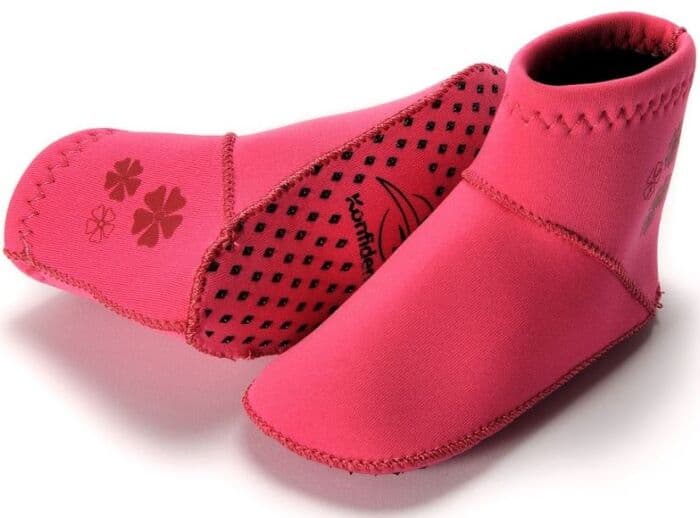 Konfidence paddlers neopren bassengsokk fuchsia - 1-2 år
