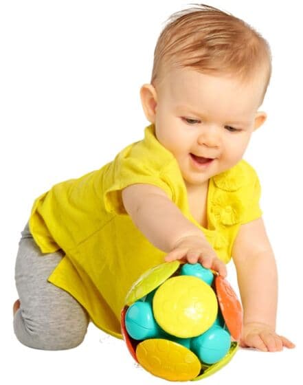 Oball Wobble Bobble ball - aktivitetsleke til baby - med lyd og bevegelse