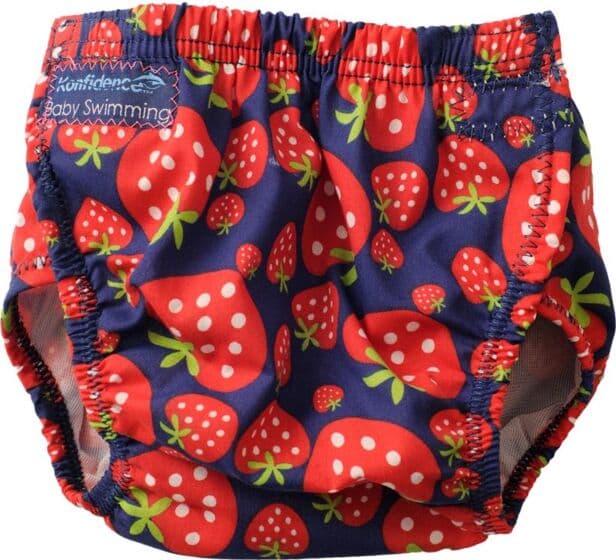 Konfidence badebleie med jordbær - kan vaskes i maskin - 3-30 mnd