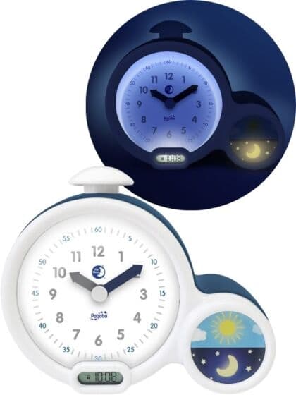 Pabobo Kid's Sleep soveklokke - lærer barnet å sove - blå søvntrener