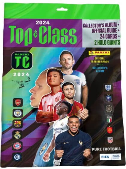 Panini Top Class 2023/24 Startpakke med fotballkort og perm