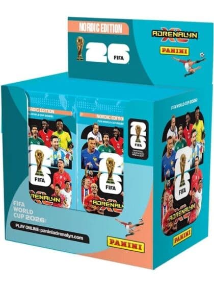 Panini FIFA World Cup 2026 Adrenalyn XL Nordic Edition Booster Display med 50 boosterpakker