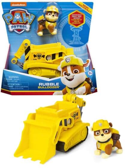 PAW Patrol Basic Vehicles Rubble - figur og kjøretøy