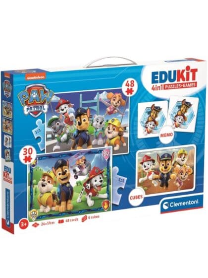 Clementoni Paw Patrol Edukit 4 i 1 - spill og puslespill