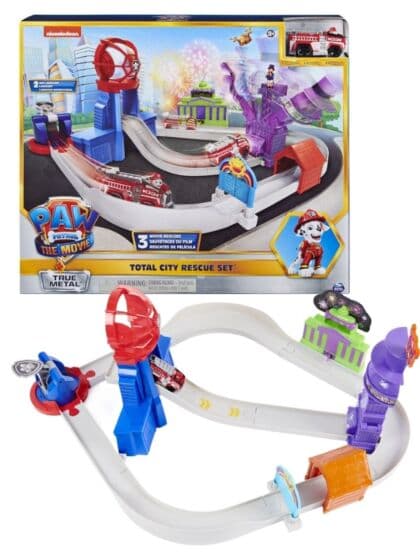 PAW Patrol Movie City Rescue bilbane med Marshall bil i metall