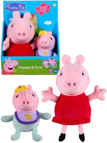 Peppa Gris bamser - Peppa og Evie
