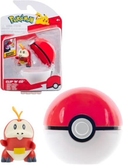 Pokemon Clip n Go figursett - Fuecoco og Poke Ball