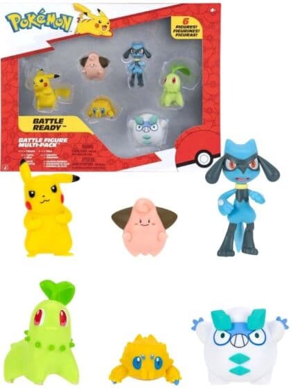 Pokemon Battle Figursett – multipakke med 6 figurer