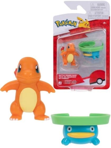 Pokémon Battle Figure Pack Charmander vs Lotad - Jazwares figurer 2-pakning