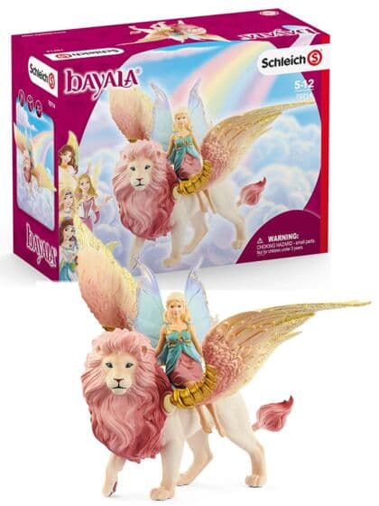Schleich Bayala Fe på flyvende løve 70714 - figursett med 2 figurer
