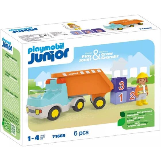 Playmobil JUNIOR: Lastebil med tippelast 71685