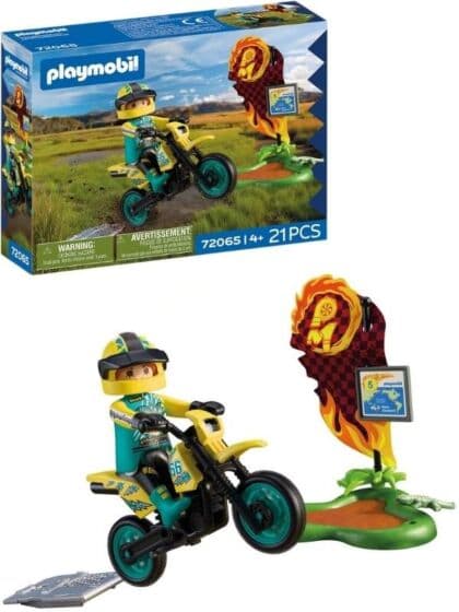 Playmobil offroad motorsykkel med fører 72065