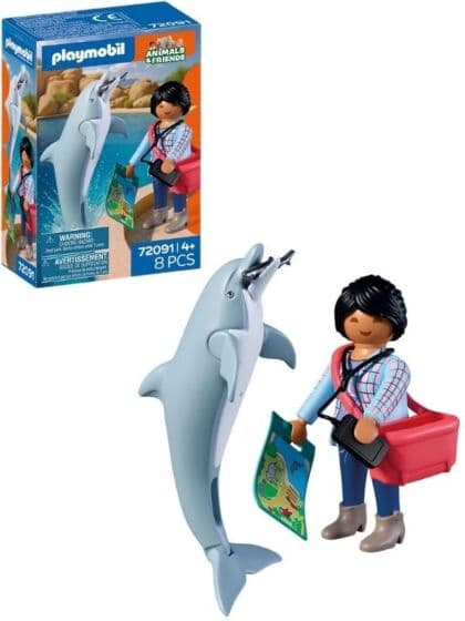 Playmobil Zoo - delfin og dyreparkgjest 72091
