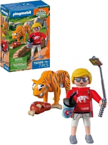 Playmobil Zoo - tiger og dyreparkgjest 72089