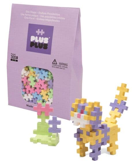 Plus Plus pastel byggesett - 300 byggeklosser