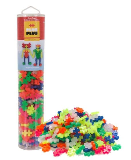 Plus Plus Tube Neon mix - 240 byggeklosser