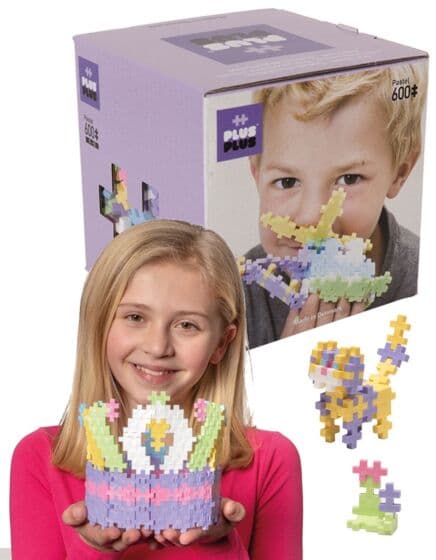 Plus Plus pastel byggesett - 600 byggeklosser