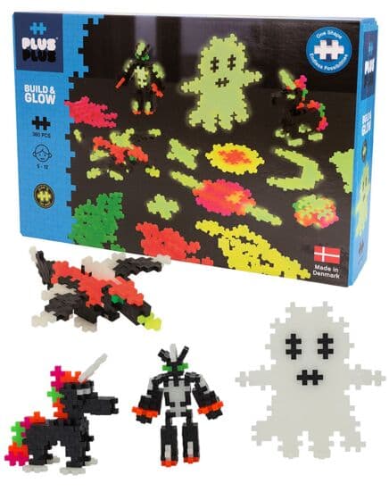 Plus Plus Build and Glow - 360 byggeklosser - klossene som lyser i mørket