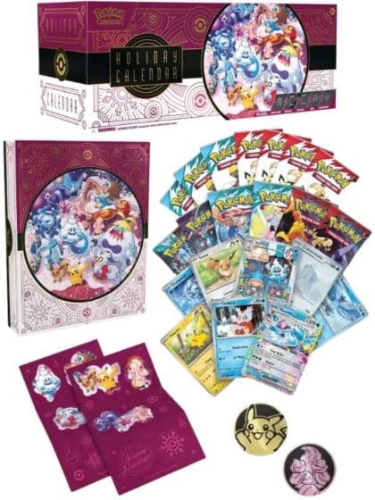 Pokemon TCG: Julekalender 2025 - med samlekort og tilbehør