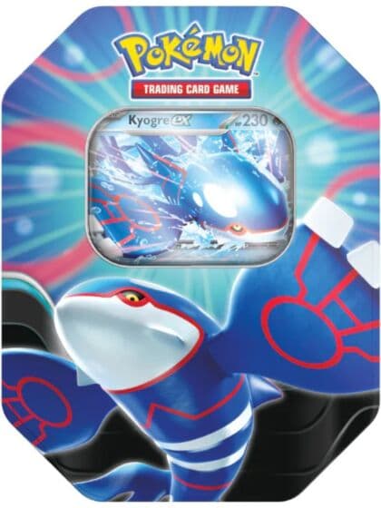 Pokemon TCG: Azure Legends Tin boks med Kyogre ex og boosterpakker