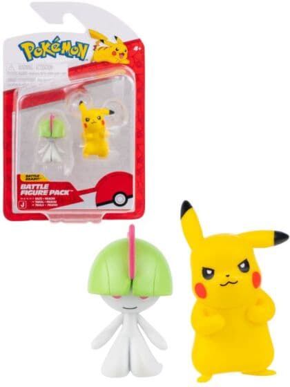 Pokemon Battle Figure 2-pack Pokemon figurer 5 cm - Pikachu og Ralts