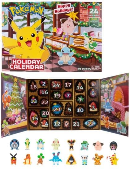 Pokemon Julekalender 2025 med figurer og tilbehør