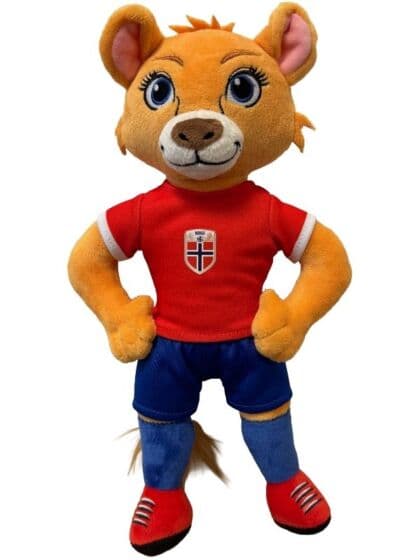 NFF Norge Landslag Maskot Løvinnen 28 cm – Offisiell bamse