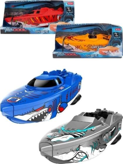 Radiostyrt speedbåt – RC-COOL med dobbel motor, 26 cm