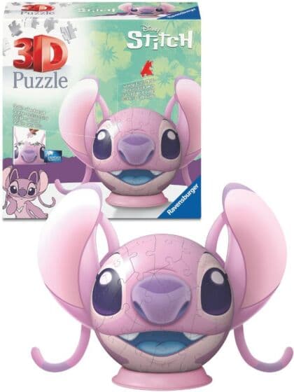 Ravensburger 3D puslespill 77 brikker - Disney Stitch Angel