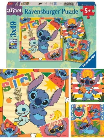 Ravensburger Disney Stitch Puslespill 3x49 brikker