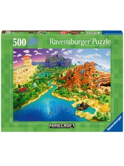 Ravensburger Puslespill Minecrafts verden - 500 brikker