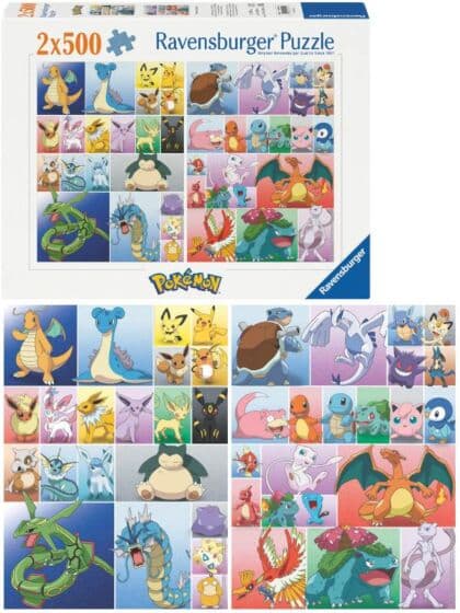 Ravensburger Pokemon Puslespill 2x500 brikker