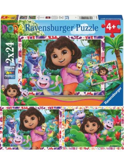 Ravensburger Dora Utforskeren Puslespill 2x24 brikker